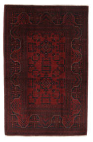 103X158 Afghan Khal Mohammadi Teppe Orientalsk Svart/Mørk Rød (Ull, Afghanistan) Carpetvista