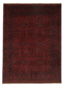 150X199 絨毯 オリエンタル アフガン Khal Mohammadi ブラック/ダークレッド (ウール, アフガニスタン) Carpetvista