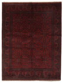 156X203 絨毯 オリエンタル アフガン Khal Mohammadi ブラック/ダークレッド (ウール, アフガニスタン) Carpetvista