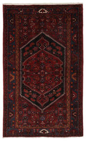 絨毯 オリエンタル ハマダン 133X220 ブラック/ダークレッド (ウール, ペルシャ/イラン)