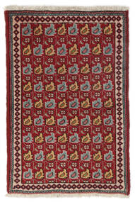 絨毯 アフシャル 90X140 ダークレッド/ブラック (ウール, ペルシャ/イラン)