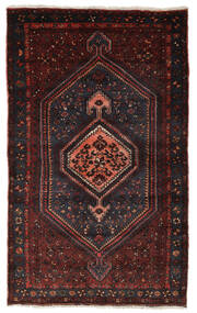  136X221 Zanjan Rug Black/Dark Red Persia/Iran 