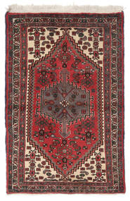 絨毯 オリエンタル ハマダン 100X152 ダークレッド/ブラック (ウール, ペルシャ/イラン)