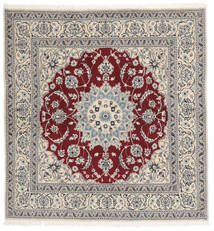 Nain Teppich 190X195 Quadratisch Beige/Dunkelrot Wolle, Persien/Iran Carpetvista