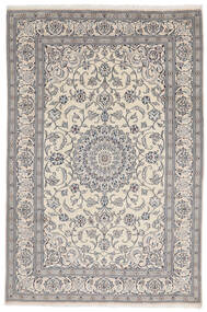  Orientalischer Nain Teppich 198X299 Beige/Dunkelgrau Wolle, Persien/Iran Carpetvista