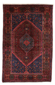 Alfombra Oriental Zanjan 128X203 Negro/Rojo Oscuro (Lana, Persia/Irán)