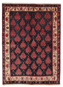 Afshar Rug Rug 161X220 Black/Dark Red Wool, Persia/Iran Carpetvista