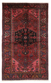  127X220 Zanjan Matot Matto Musta/Tummanpunainen Persia/Iran Carpetvista