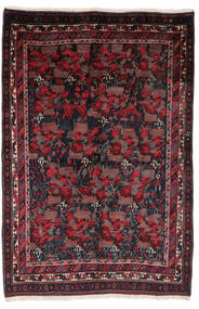 絨毯 ペルシャ アフシャル 152X226 ブラック/ダークレッド (ウール, ペルシャ/イラン)