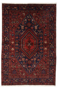  Oriental Zanjan Rug 148X221 Black/Dark Red Wool, Persia/Iran Carpetvista