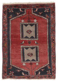 88X130 Alfombra Oriental Klardasht Rojo Oscuro/Negro (Lana, Persia/Irán) Carpetvista
