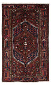  Oriental Zanjan Rug 129X218 Black/Dark Red Wool, Persia/Iran Carpetvista