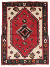 絨毯 クラルダシュト 98X133 ダークレッド/ブラック (ウール, ペルシャ/イラン)