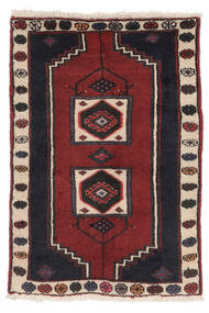 70X95 Alfombra Oriental Klardasht Negro/Rojo Oscuro (Lana, Persia/Irán) Carpetvista