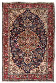 202X300 Täbriz Teppich Orientalischer Dunkelrot/Schwarz (Wolle, Persien/Iran) Carpetvista