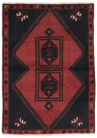 Alfombra Oriental Klardasht 105X148 Negro/Rojo Oscuro (Lana, Persia/Irán)