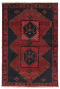 Alfombra Klardasht 100X150 Negro/Rojo Oscuro (Lana, Persia/Irán)