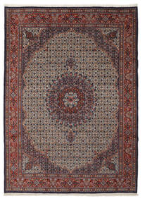  Orientalischer Moud Teppich 205X292 Schwarz/Braun Persien/Iran Carpetvista