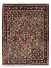  Orientalsk Senneh Teppe 127X163 Svart/Brun Ull, Persia/Iran Carpetvista