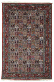 Moud Teppich 195X297 Schwarz/Braun Wolle, Persien/Iran Carpetvista
