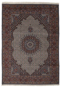 Moud Teppich 210X295 Schwarz/Braun Persien/Iran Carpetvista