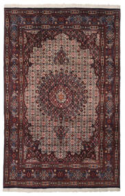 Moud Teppich 205X313 Schwarz/Dunkelrot Persien/Iran Carpetvista