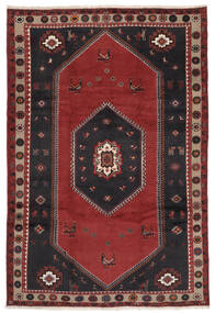  Persian Kelardasht Rug 197X291 Black/Dark Red (Wool, Persia/Iran)