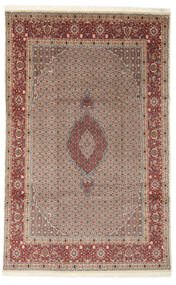  Persischer Moud Teppich 188X298 Braun/Dunkelrot ( Persien/Iran)