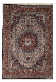  Orientalischer Moud Teppich 200X295 Schwarz/Braun Persien/Iran Carpetvista