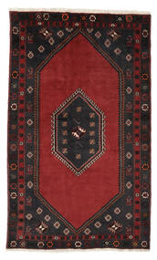  Orientalischer Klardasht Teppich 141X238 Schwarz/Dunkelrot Wolle, Persien/Iran Carpetvista