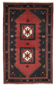 Alfombra Oriental Klardasht 150X243 Negro/Rojo Oscuro (Lana, Persia/Irán)