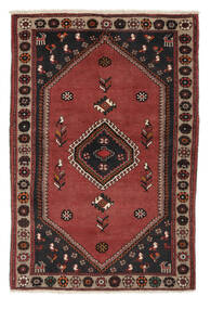 絨毯 ペルシャ クラルダシュト 122X186 ブラック/ダークレッド (ウール, ペルシャ/イラン)