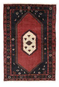 絨毯 オリエンタル クラルダシュト 133X196 ブラック/ダークレッド (ウール, ペルシャ/イラン)