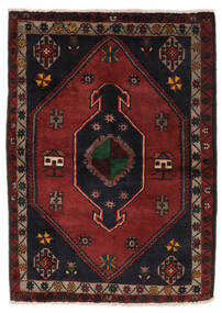 絨毯 ペルシャ クラルダシュト 140X195 ブラック/ダークレッド (ウール, ペルシャ/イラン)