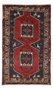 絨毯 オリエンタル クラルダシュト 120X200 ブラック/ダークレッド (ウール, ペルシャ/イラン)