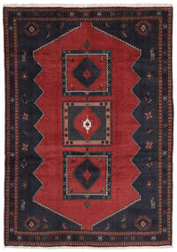 207X290 絨毯 クラルダシュト オリエンタル ブラック/ダークレッド (ウール, ペルシャ/イラン) Carpetvista