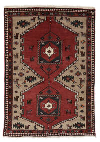 Klardasht Teppich 130X185 Schwarz/Dunkelrot Wolle, Persien/Iran Carpetvista