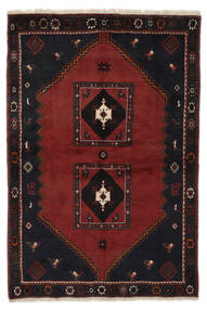 131X197 Klardasht Teppe Orientalsk Svart/Mørk Rød (Ull, Persia/Iran)