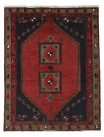 146X187 絨毯 オリエンタル クラルダシュト ブラック/ダークレッド (ウール, ペルシャ/イラン) Carpetvista