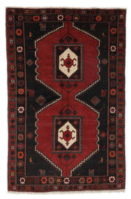 Alfombra Oriental Klardasht 136X211 Negro/Rojo Oscuro (Lana, Persia/Irán)