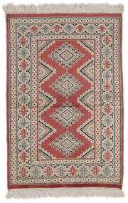  Orientalischer Pakistan Buchara 2Ply Teppich 82X124 Braun/Dunkelrot Wolle, Pakistan Carpetvista