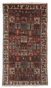 Bakhtiari Rug 155X285 Black/Brown Wool, Persia/Iran Carpetvista