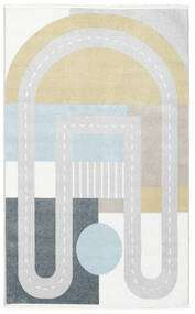  160X230 Washable Kids Rug Play Track - Light Grey/Blue