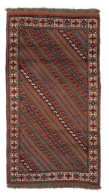  Orientalisk Gutchan Matta 102X192 Svart/Mörkröd Ull, Persien/Iran Carpetvista