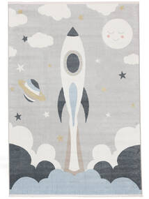  Washable Kids Rug 140X200 In Space Grey/Blue Small