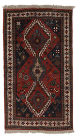 Gutchan Rug 116X203 Black/Dark Red Wool, Persia/Iran Carpetvista