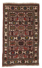 絨毯 オリエンタル Gutchan 112X202 ブラック/茶色 (ウール, ペルシャ/イラン)