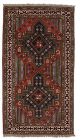 Gutchan Vloerkleed 115X210 Zwart/Bruin Wol, Perzië/Iran Carpetvista