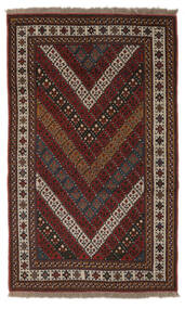  Baluch Rug 112X187 Persian Wool Black/Brown Small Carpetvista