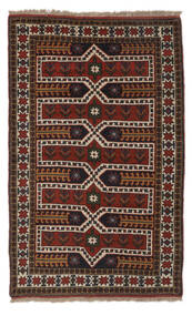 絨毯 オリエンタル Gutchan 120X188 ブラック/ダークレッド (ウール, ペルシャ/イラン)